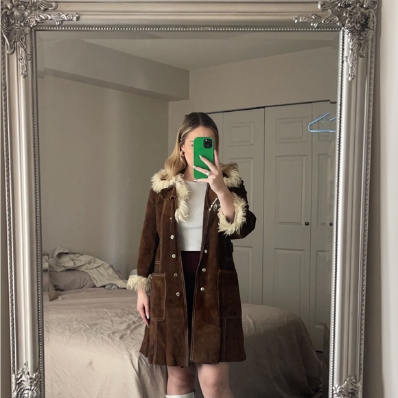 Vintage VANY by Arcelus New York suede leather -Penny Lane coat - Picture 12 of 14